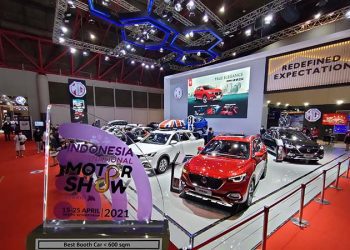 MG Berhasil Raih Best Booth Design Award di Perhelatan IIMS Hybrid 2021