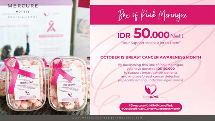 Mercure Serpong Alam Sutera Ajak Para Tamu Berdonasi Dukung Love Pink Foundation