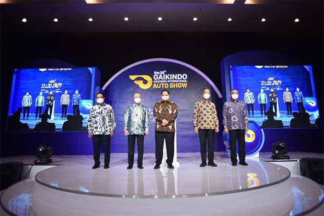 Airlangga Hartarto Secara Resmi Membuka GIIAS 2021