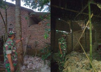 Pasca Gempa Bumi, Babinsa Koramil 0111/Pagelaran Gerak Cepat Turun ke Lokasi Kejadian