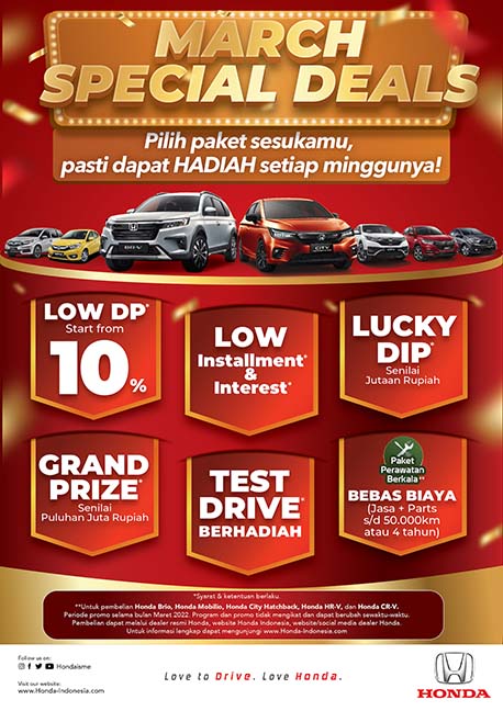 Honda Brio dan Honda BR-V Kembali Jadi Model Terlaris pada Bulan Februari 2022