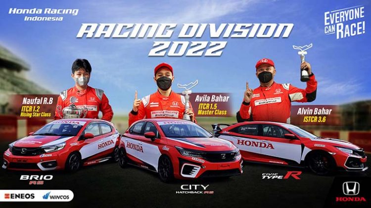 Naufal (15 tahun) Perkuat Tim Honda Racing Indonesia di Kejuaraan Touring & Slalom Nasional 2022