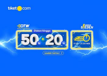 Gelegar Harga Gledek OTW Siap Nyamber Sobat Tiket dengan Diskon 50% + 20% untuk Destinasi Domestik & Internasional