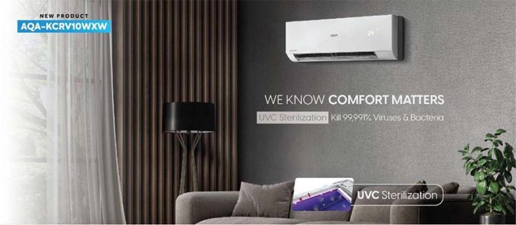 Merayakan 30 Tahun di Indonesia, AQUA Japan Hadirkan AC Sekaligus Air Purifier Dilengkapi dengan Teknologi UVC Sterilization