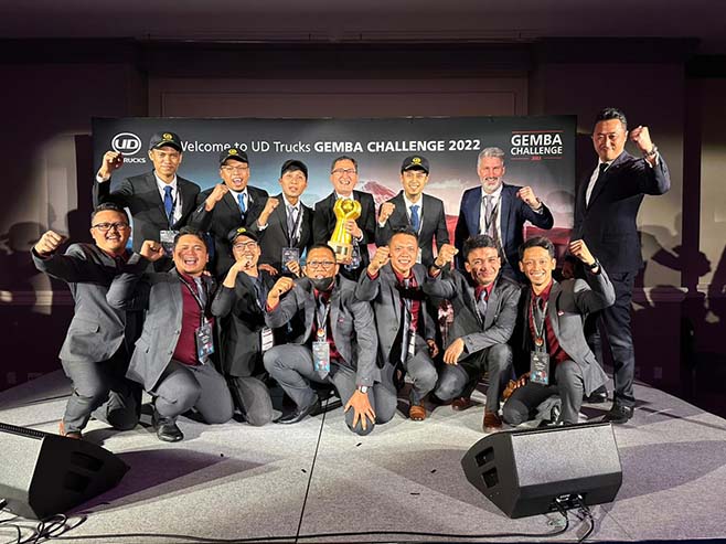 Kado Manis Tutup Tahun 2022 UD Trucks Indonesia dengan Kemenangan di Gemba Challenge 2022