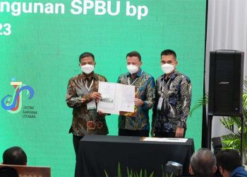 PT Aneka Petroindo Raya (BP- AKR) Jalin Kerjasama PT Jatim Sarana Utama Dalam Pengembangan SPBU bp di Jawa Timur