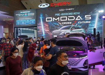 IIMS 2023, Pengunjung Antusias Kunjungi OMODA 5 di Booth Chery dan Melakukan Test Drive