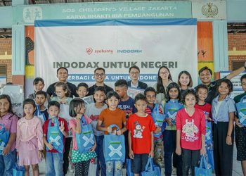 Kolaborasi Tiga Perusahaan Salurkan Bantuan Pemenuhan Gizi dan Pendidikan Anak di Indonesia