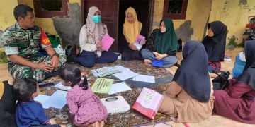 Babinsa Kodim 0602/Serang Laksanakan Pendampingan Kegiatan Posyandu
