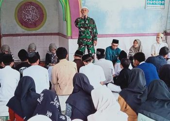 Babinsa Koramil 0602-21/Kopo Berikan Wawasan Kebangsaan Kepada Peserta Pesantren Kilat YPIT Karya Mandiri