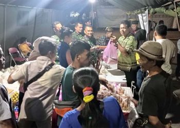 Stan Bazar sembako Kodim 0602/Serang di serbu masyarakat
