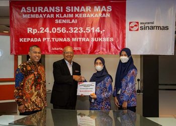 Asuransi Sinar Mas Membayar Klaim Kebakaran PT Tunas Mitra Sukses Senilai Rp 24.056.323.514,-
