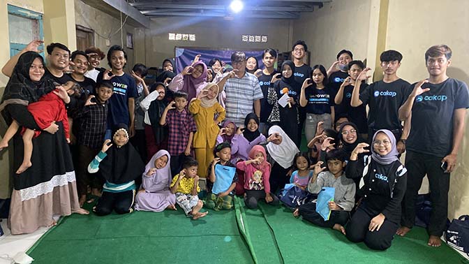 Ulang Tahun Ke-empat, Edtech Cakap Berbagi ke Anak Yatim dan Putus Sekolah