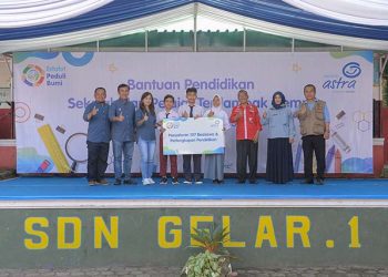 Estafet Peduli Bumi : Asuransi Astra Resmikan Gedung Sekolah Tahan Gempa untuk SDN Gelar 1 Cianjur