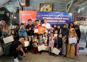 Mirae Asset Meresmikan Taman Baca Komunitas Taman Literasi di Bekasi