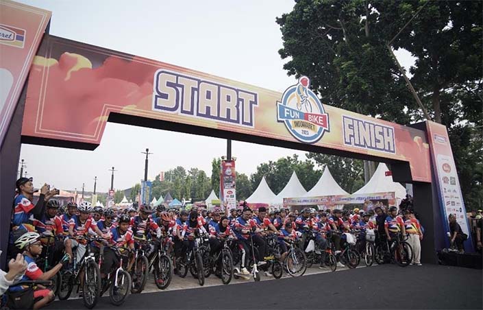 7.000 Peserta Ikuti Fun Bike Indomaret 2023 di Jakarta
