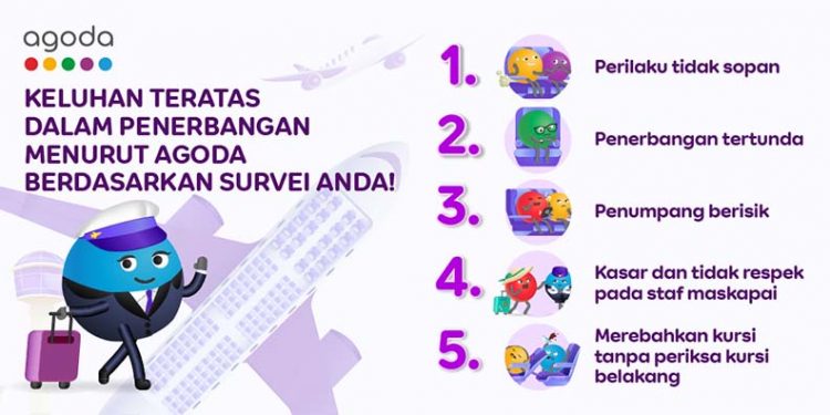 Agoda Ungkap Hal-Hal yang Mengesalkan Selama Penerbangan