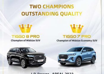 Chery Raih Peringkat Satu J.D. Power Kategori Automotive Performance, Execution and Layout