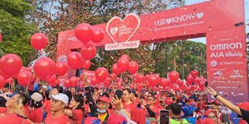 OMRON Layani Cek Tensi dan Cek Irama Jantung Ratusan Pengunjung pada Peringatan Hari Jantung Sedunia 2023