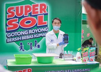 Supersol Bersihkan Tujuh Lokasi di Jakarta dan Tasikmalaya Agar Lingkungan Bersih Bebas Kuman