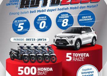 Program SERBU AUTO2000, Beli Mobil di Auto2000 Bisa Untung Dapat Undian 5 Mobil dan 500 Honda BeAT