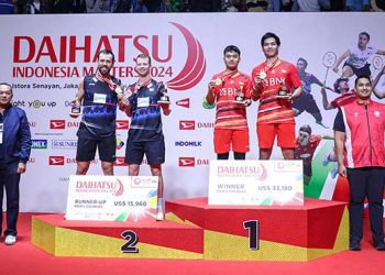 Indonesia Sabet Gelar Juara Ganda Putra pada Turnamen Bulutangkis DAIHATSU INDONESIA MASTERS 2024