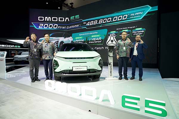 Chery Tambahkan Kuota Harga Spesial OMODA E5 Menjadi 2.000 Unit di Ajang IIMS 2024