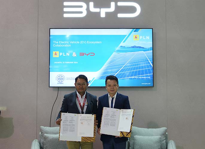 BYD dan PLN Teken MoU untuk Pengembangan Infrastruktur dan Ekosistem Kendaraan Bermotor Listrik Berbasis Baterai