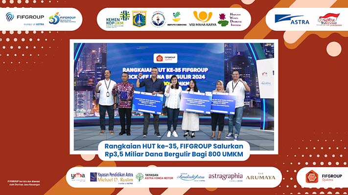 Rangkaian HUT ke-35, FIFGROUP Salurkan Rp3,5 Miliar Dana Bergulir Bagi 800 UMKM