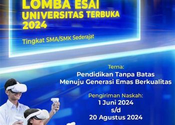 Lomba Esai Universitas Terbuka 2024 Menginspirasi Lewat Tulis