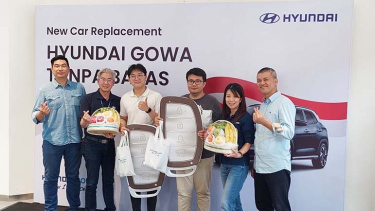 Akibat Mobil Tabrakan, Pelanggan Hyundai Gowa Langsung Mendapat Penggantian Mobil Baru