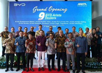 Peresmian Sembilan Diler BYD Arista Secara Serentak