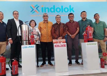 PT. Indolok Bakti Utama Luncurkan APAR Mobil Listrik Terbaru Gunnebo Fire Extinguisher Lith-PRO
