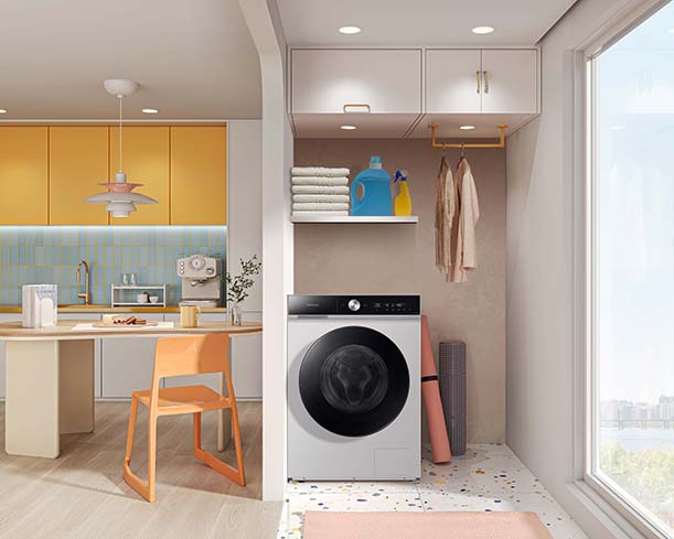 Samsung BESPOKE AI Washer & Dryer: Mencuci Pintar Saat Hujan