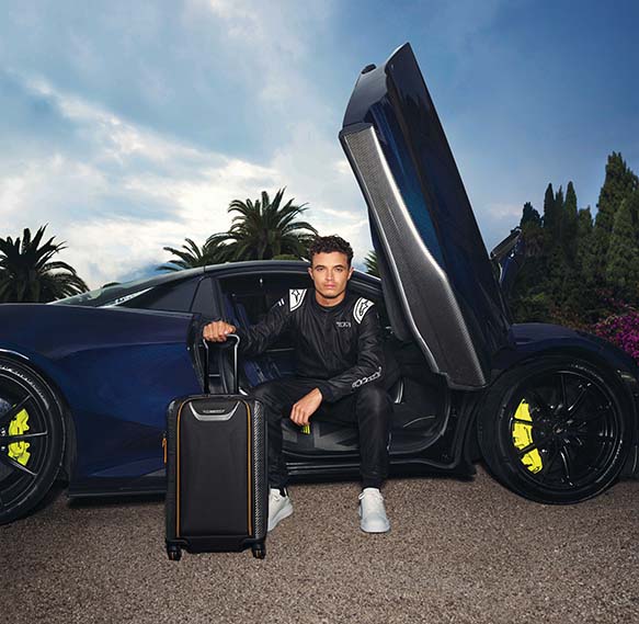 TUMI Gandeng Lando Norris Kampanyekan Koleksi Terbaru Turin dan Alpha X