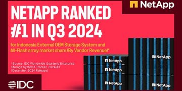 NetApp Raih Posisi Puncak di Segmen Pasar All-Flash Array dan Open Networked di Indonesia pada Q3 2024