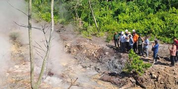 Bupati Madina dan Pimpinan PT SMGP Tinjau Fenomena Alam di Roburan Dolok: Ditjen EBTKE akan Turun