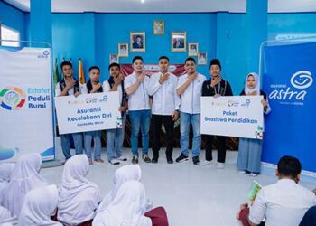 Asuransi Astra bersama OJK Lampung, Berikan Literasi dan Inklusi Keuangan serta Resmikan Desa Perkasa