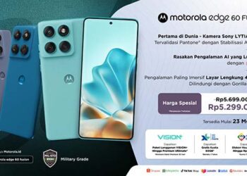 motorola edge 60 FUSION Mulai Dijual Hari Ini dengan Harga Mulai Rp 5,2 Juta