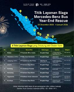 DCVI Hadirkan Program Mercedes-Benz Bus Year-End Rescue dengan Titik Baru di Sumatra