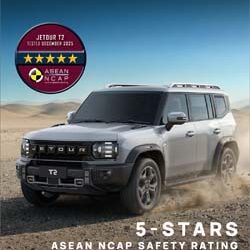 Tegaskan Standar Keselamatan SUV, JETOUR T2 Raih Lima Bintang ASEAN NCAP