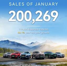 Transformasi Teknologi AI Dongkrak Penjualan Global Chery Tembus 200.000 Unit pada Januari