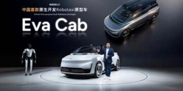 Geely Tampilkan Robotaxi EVA Cab Berbasis LiDAR 2.160-Line Pertama di Dunia
