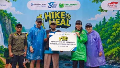 Rayakan HUT ke-37, 124 Karyawan FIFGROUP Naik Gunung, Hasilnya Bikin Kagum: 240 Kg Sampah Terangkat dan 4 Toilet Umum Berdiri