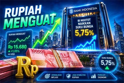 Mirae Asset: Rupiah Mulai Menguat, Tapi BI Masih Gas Pol Naikkan Suku Bunga 5,75%