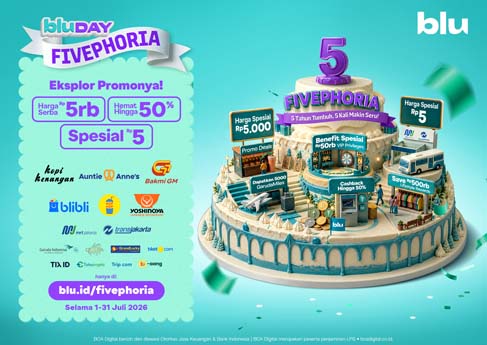Dari Kopi Rp5.000 hingga MRT Rp5, Ini Deretan Promo Spesial bluDay 2026