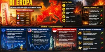 Eropa Dilanda Gelombang Panas 40°C, Ini Dampaknya ke Harga Minyak, Emas, dan Pasar Saham