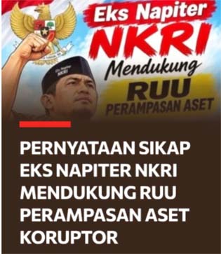 Eks Napiter Dukung RUU Perampasan Aset, Dorong Penegakan Hukum Tetap Berbasis HAM
