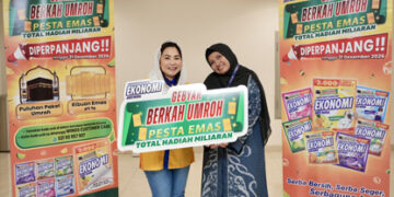 Beli Sabun Krim Rp10 Ribu, Ibu Rumah Tangga Ini Menang Umroh, EKONOMI Berangkatkan 11 Pemenang ke Tanah Suci